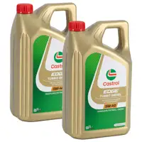 10L 10 Liter CASTROL EDGE TURBO DIESEL 5W-40 Motor&ouml;l f&uuml;r MB 226.5/229.31/.51 VW 505.00/.01