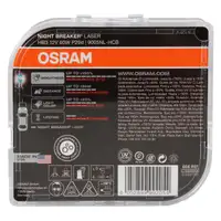 2x OSRAM Gl&uuml;hlampe HB3 NIGHT BREAKER LASER 12V 60W P20d next Generation +150%