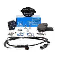 ATE Ceramic Bremsbel&auml;ge + Warnkontaktsensor f&uuml;r BMW X3 F25 X4 F26 20-35i 18-35d hinten