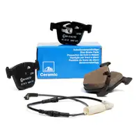 ATE Ceramic Bremsbel&auml;ge + Warnsensor f&uuml;r BMW 5er E60 535i-M5 535d E63 630-650i 635d hinten