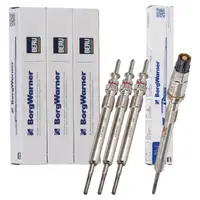 4x BERU Gl&uuml;hkerze + Drucksensor Set f&uuml;r BMW 1er F20 F21 116d 116 PS N47 FACELIFT
