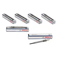 6x BOSCH GLP008 0250202142 Glow Plug for MERCEDES W211 W220 OM613 OM647 OM648
