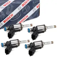 4x BOSCH 0261500494 Einspritzventil für BMW 1er F20 F21 3er F30 F31 N13 MINI N14 N18