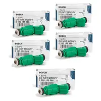 5x BOSCH 0280155968 EV-6-E Einspritzventil f&uuml;r VOLVO C70 1 2.4 T S60 1 V70 1 2 2.5 T