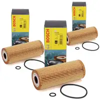 3x BOSCH 1457429122 &Ouml;lfilter f&uuml;r MERCEDES W202 W203 W124 W210 W463 W163 W140 1041800109