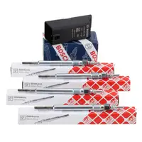 BOSCH Steuerger&auml;t + 4x febi Gl&uuml;hkerze f&uuml;r VW Golf 6 Passat B6 Tiguan Touran 1.6/2.0 TDI