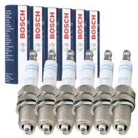 6x BOSCH 0242235666 FR7DC Z&uuml;ndkerze f&uuml;r MERCEDES W202 W124 W210 W463 W140 M111