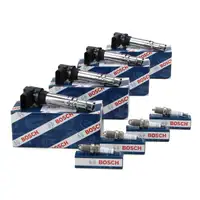 4x BOSCH Z&uuml;ndspule + 4x BOSCH FR7LDC+ Z&uuml;ndkerze f&uuml;r VW Golf 4 5 Lupo Polo 9N 1.4/1.6 16V