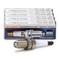 4x BERU Z129 0002340101 Spark Plug for CITROEN Saxo, TOYOTA Avensis, Carina, Hiace, Hilux, MR2