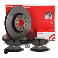 Brembo MAX LINE Bremsscheiben + Bel&auml;ge + Wako f&uuml;r AUDI A3 8P Golf 7 Passat B8 Touran vorne