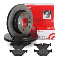 Brembo MAX LINE Bremsscheiben + Bel&auml;ge f&uuml;r BMW 3er E46 316-323i 318d 320d hinten