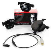 BREMBO P06033 Bremsbel&auml;ge + Wako f&uuml;r BMW 5er E61 Touring 520-530i 520-530d hinten