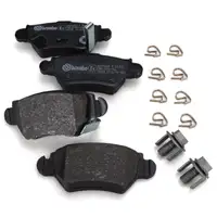 BREMBO Bremsscheiben + Bremsbel&auml;ge f&uuml;r OPEL Astra G Zafira A 5-Loch hinten