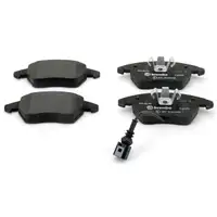 BREMBO XTRA Bremsscheiben + Bel&auml;ge + Wako f&uuml;r AUDI A1 A3 8P SEAT SKODA Golf 5 Passat vorne