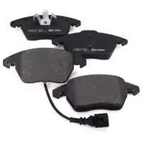 Brembo MAX LINE Bremsscheiben + Bel&auml;ge + Wako f&uuml;r AUDI 8P SEAT Leon SKODA Golf 5 6 vorne