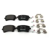 BREMBO Bremsscheiben + Bel&auml;ge f&uuml;r VW Multivan Transporter T5 2E3 2E4 hinten