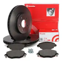 BREMBO Bremsscheiben + Bel&auml;ge f&uuml;r FORD Mondeo 3 MK3 JAGUAR X-Type X400 vorne