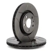 Brembo MAX LINE Bremsscheiben + Bel&auml;ge f&uuml;r AUDI A3 8L Leon Octavia Golf 4 vorne + hinten