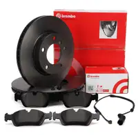 BREMBO Bremsscheiben + Bremsbel&auml;ge + Wako f&uuml;r BMW 3er E46 316-323i 318d 320d vorne