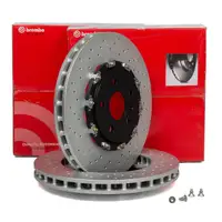 BREMBO Bremsscheiben Satz f&uuml;r OPEL Insignia A 2.8 V6 Turbo OPC SAAB 9-5 YS3G vorne