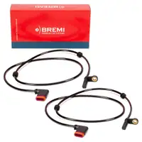 2x BREMI 50499 ABS Sensor Raddrehzahl f&uuml;r MERCEDES C-Klasse W204 S204 hinten 2045400317