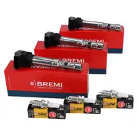 3x BREMI Z&uuml;ndspule + 3x NGK V-Line 44 Z&uuml;ndkerze f&uuml;r VW Polo 9N Fox SKODA Fabia 1 2 1.2