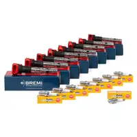 8x BREMI Z&uuml;ndspule + 8x NGK Z&uuml;ndkerze f&uuml;r AUDI S4 B6 B7 A6 C6 A8 4E 3.7 4.2