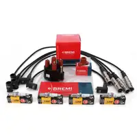 BREMI Verteilerkappe + Verteilerfinger Zündabelsatz Zündkerze für MERCEDES W201 W123 M102
