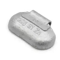 GEMATIC 10005 Auswuchtgewicht Schlaggewicht f&uuml;r Stahlfelge ZINK-SILBER 100 St&uuml;ck x 20g