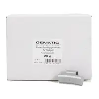 GEMATIC Auswuchtgewicht Schlaggewicht f&uuml;r Alufelge GRAU-ZINK 100 St&uuml;ck x 20g