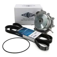 GEBA Water Pump Pulley + DAYCO 6PK2155S V-ribbed belt for MERCEDES W212 OM651