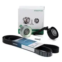 DAYCO 6PK2080 Keilrippenriemen + INA Spanner + INA Rolle für BMW 18-30d M47 N47 M57