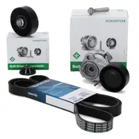 DAYCO 6PK1995 Keilrippenriemen + INA Spanner + Rolle f&uuml;r BMW 1er 3er 5er 6er 7er N52 N53