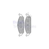 DELPHI LP1161 Bremsbel&auml;ge Bremskl&ouml;tze Bremsbelagsatz f&uuml;r CHRYSLER Stratus JA vorne