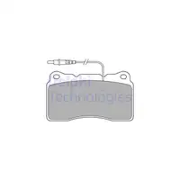 DELPHI LP1516 Bremsbel&auml;ge + Warnkontaktsensor f&uuml;r CITROEN C8 FIAT Ulysse PEUGEOT 607 vorne