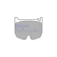 DELPHI LP1841 Bremsbel&auml;ge f&uuml;r MERCEDES W211 E55AMG W220 S600 S55AMG W221 S600 AMG vorne