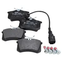 DELPHI Bremsscheiben + Bremsbel&auml;ge + Warnkontaktsensor f&uuml;r VW Polo 4 9N SEAT 3 hinten