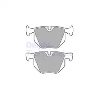 DELPHI LP1834 Bremsbel&auml;ge Bremskl&ouml;tze Bremsbelagsatz f&uuml;r BMW 7er E65 E66 730i 735i hinten