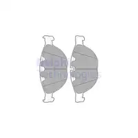 DELPHI LP2041 Bremsbel&auml;ge f&uuml;r BMW 5er E60 E61 550i M5 E63 E64 650i M6 750i 760i vorne