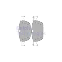 DELPHI LP2140 Brake Pads for VOLVO XC60 (2015 and earlier) and XC90 (2017 and earlier), 17-inch front