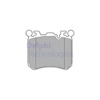 DELPHI LP2287 Bremsbel&auml;ge Bremskl&ouml;tze Bremsbelagsatz f&uuml;r BMW X5M E70 X6M E71 E72 555 vorne