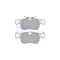 DELPHI LP3312 Bremsbel&auml;ge Bremskl&ouml;tze Bremsbelagsatz f&uuml;r VOLVO V60 2 V90 2 16 Zoll hinten