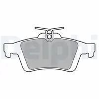 DELPHI LP3653 Bremsbel&auml;ge f&uuml;r FORD Focus 3 2.0 ST/2.3 RS bis 01.2016 MAZDA 3 BK 2.0 hinten