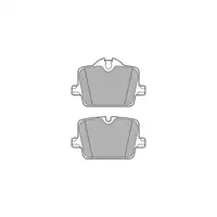 DELPHI LP3605 Bremsbel&auml;ge f&uuml;r BMW 2er G42 3er G20 G21 4er G22 G23 G26 Z4 G29 i4 hinten