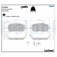 DELPHI LP3844 Brake Pads for MERCEDES-BENZ C-Class W206 S206 GLC X254 (Front) 0004200204