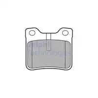 DELPHI LP991 Bremsbel&auml;ge Bremskl&ouml;tze Bremsbelagsatz f&uuml;r PEUGEOT 406 607 bis 12.2004 hinten