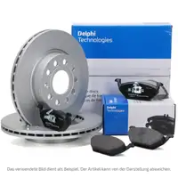 DELPHI Bremsscheiben + Bremsbel&auml;ge f&uuml;r VW Golf 4 Polo 4 5 6 Bora Fox AUDI A1 8X 8L1 vorne