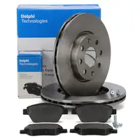 DELPHI Bremsscheiben + Bremsbel&auml;ge f&uuml;r OPEL Corsa D 1.0-1.4 1.3 CDTI vorne