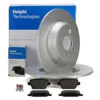 DELPHI Bremsscheiben + Bremsbel&auml;ge f&uuml;r FORD Mondeo 4 MK4 Kuga 2 MK2 S-Max WA6 hinten