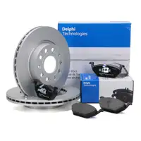 DELPHI Bremsscheiben + Bel&auml;ge f&uuml;r VW Beetle 5C PR-1ZQ Golf Plus PR-1ZF vorne